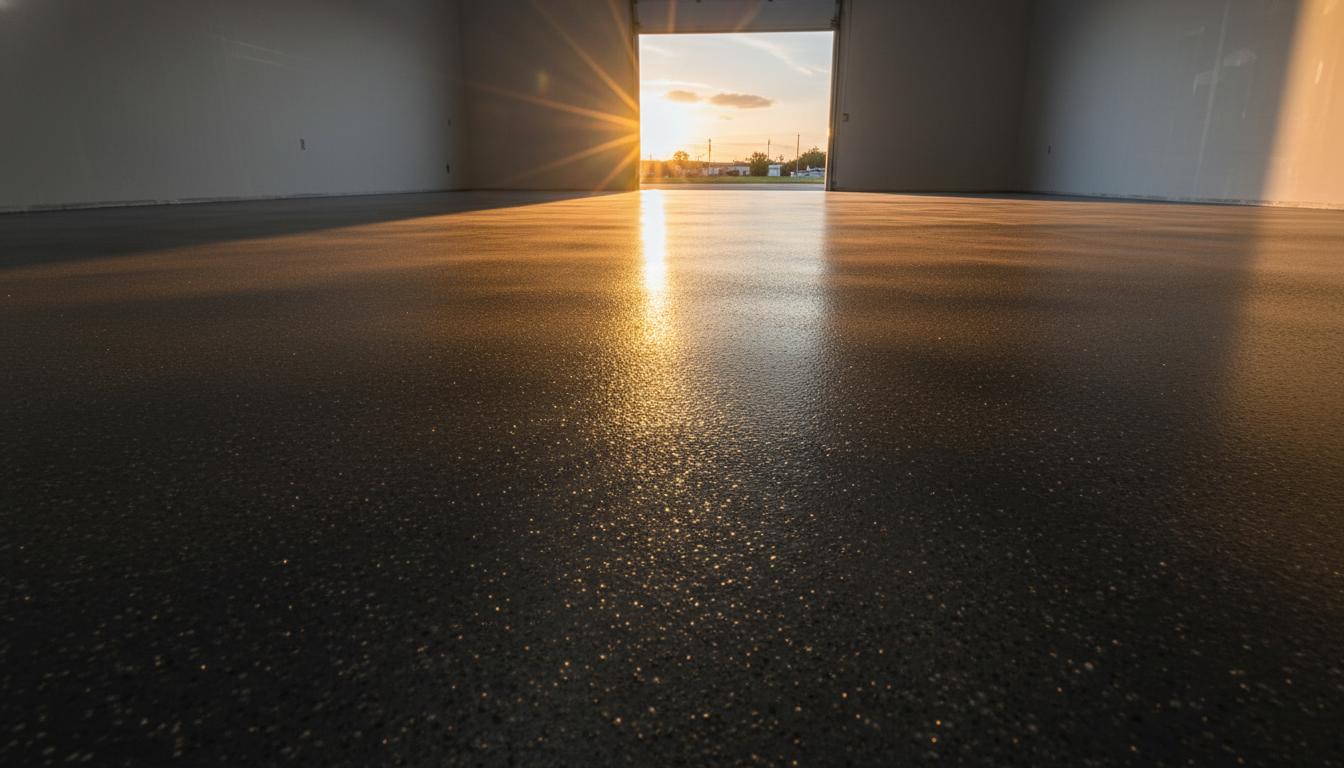 Completed epoxy floor
